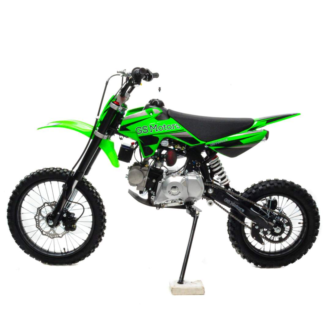 Питбайк GS Motors S12 17/14 E зеленый Питбайк GS Motors S12 17/14 E зеленый