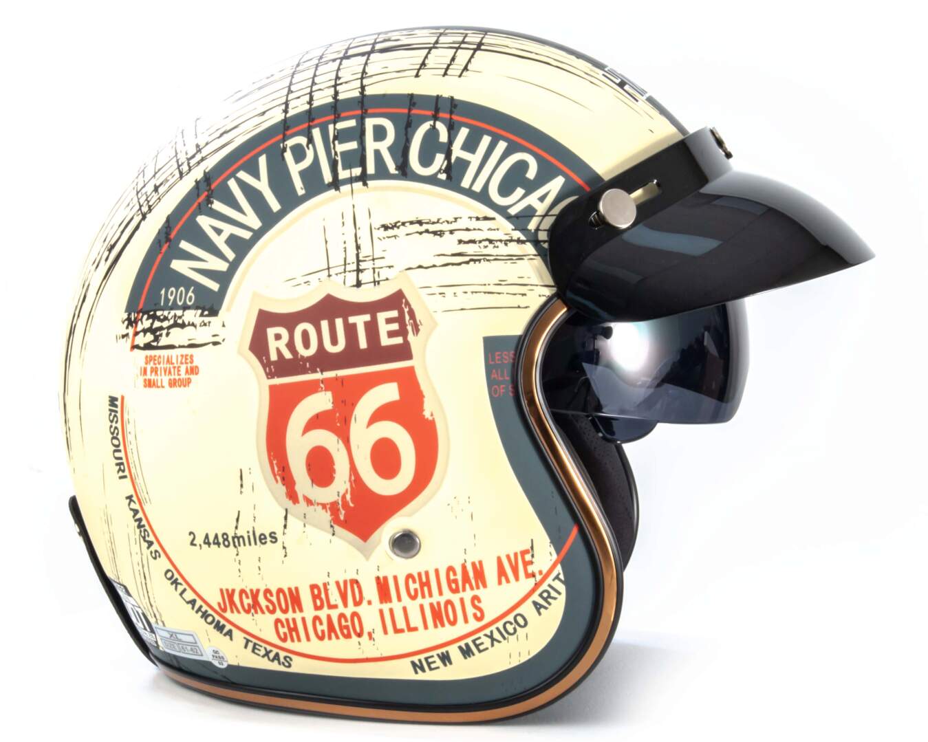 Шлем мото открытый HIZER J510 №1 (XXL) Шлем мото открытый HIZER J510 №1 (XXL)