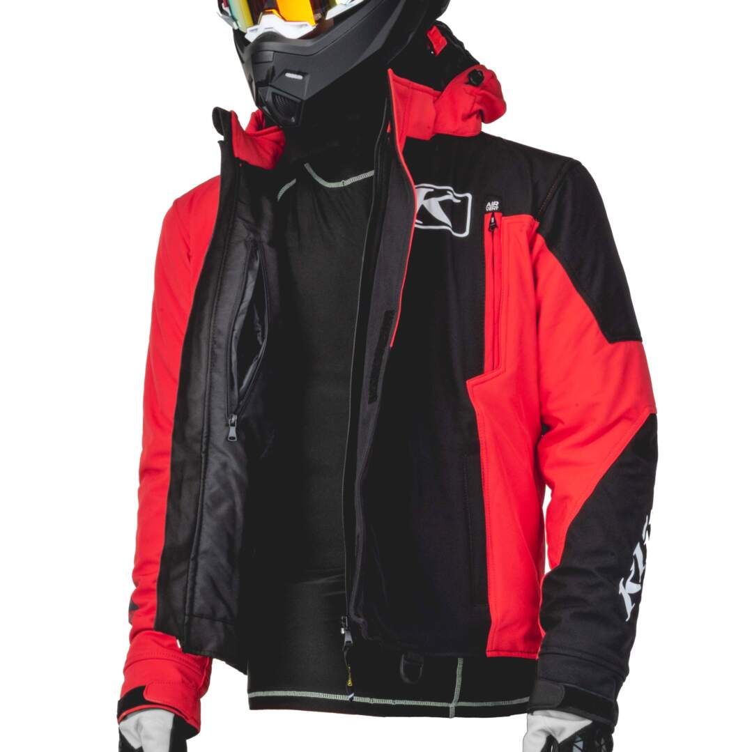 Куртка для снегохода KLIM KOMPOUND №1 black-red (текстиль) (XXL)