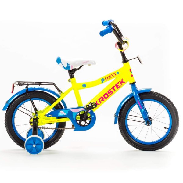 Велосипед 14" KROSTEK ONYX BOY (500105) (желтый)
